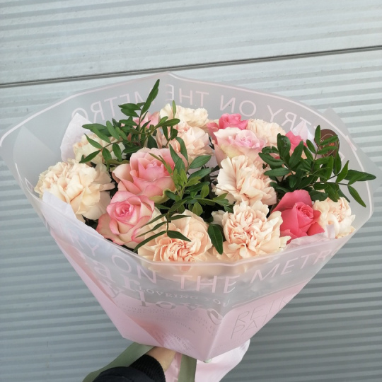 Букет "Малиновое парфе"