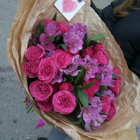 Букет "Искушение цветом"