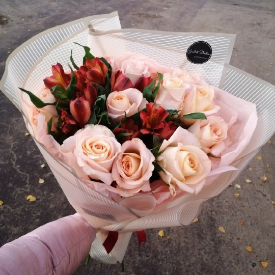 Букет "Брызги шампанского" (M)