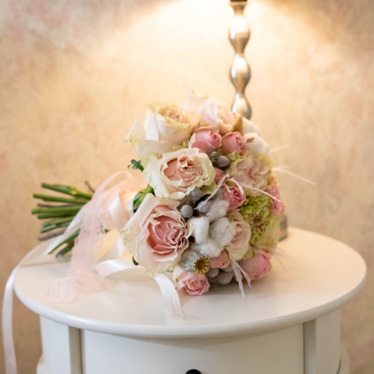 Букет невесты "Rose Champagne"