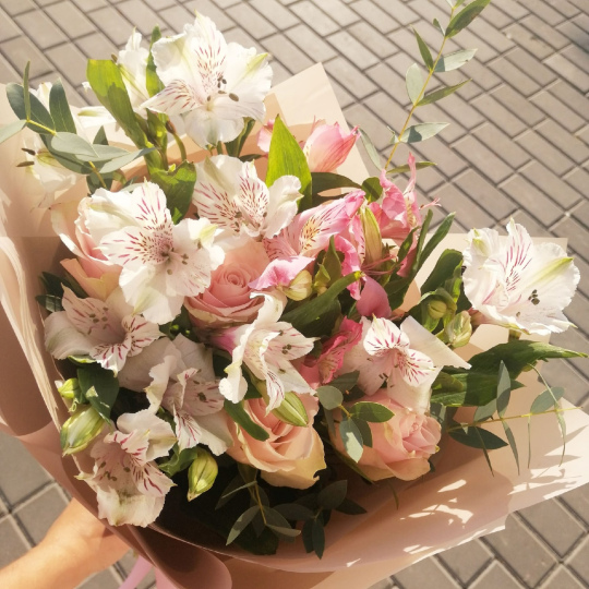 Букет "Розовые облака" S